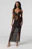 Floral Lace Maxi Skirt sold by Urban Planet