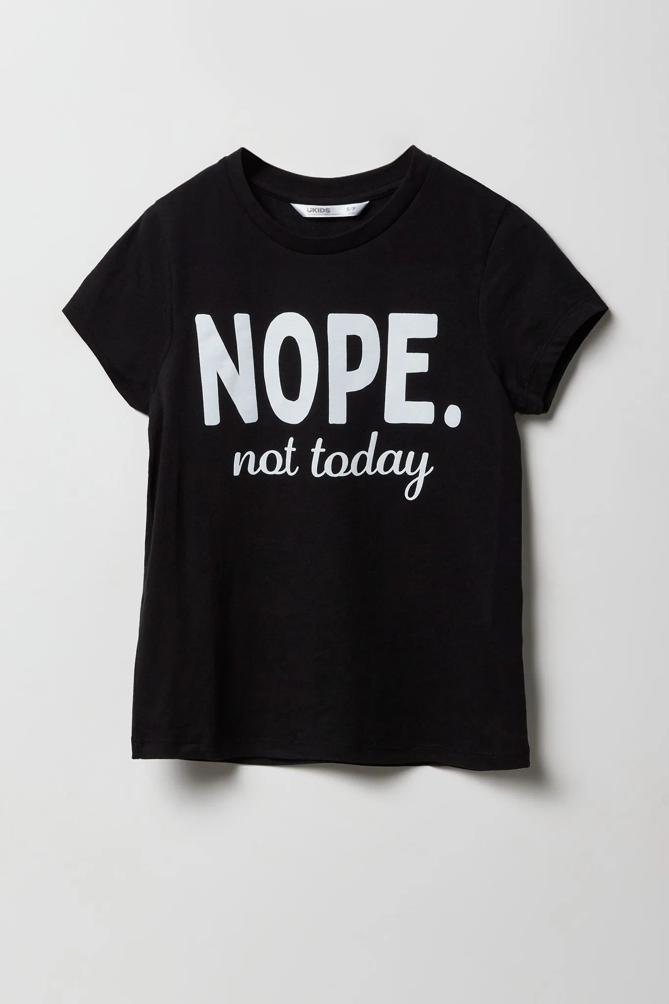Girls Nope Not Today Graphic T-Shirt sold by Urban Planet