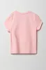 Girls White & Pink Flower Graphic T-Shirt sold by Urban Planet