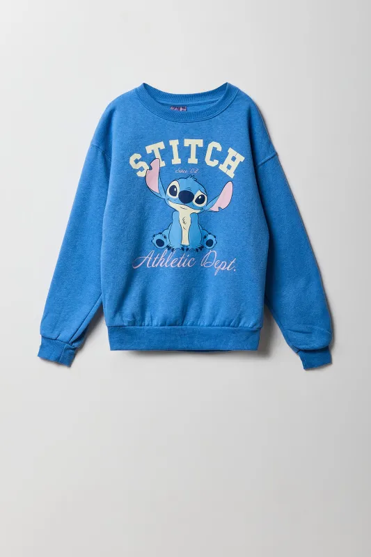 Chandail en molleton à imprimé Blue Stitch pour enfants sold by Urban Planet