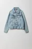 Jacket en denim à imprimé de coeur et orné de pierres du Rhin pour filles sold by Urban Planet