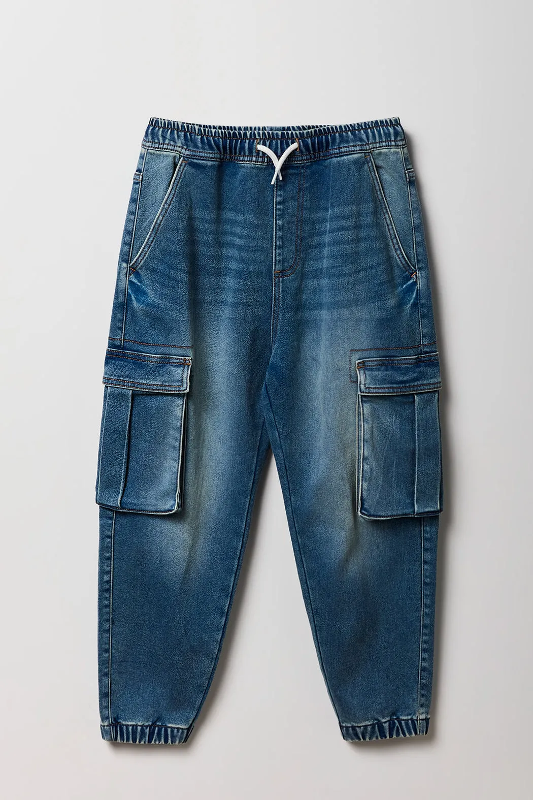 Jogger cargo en denim pour garçon sold by Urban Planet product image thumbnail 3