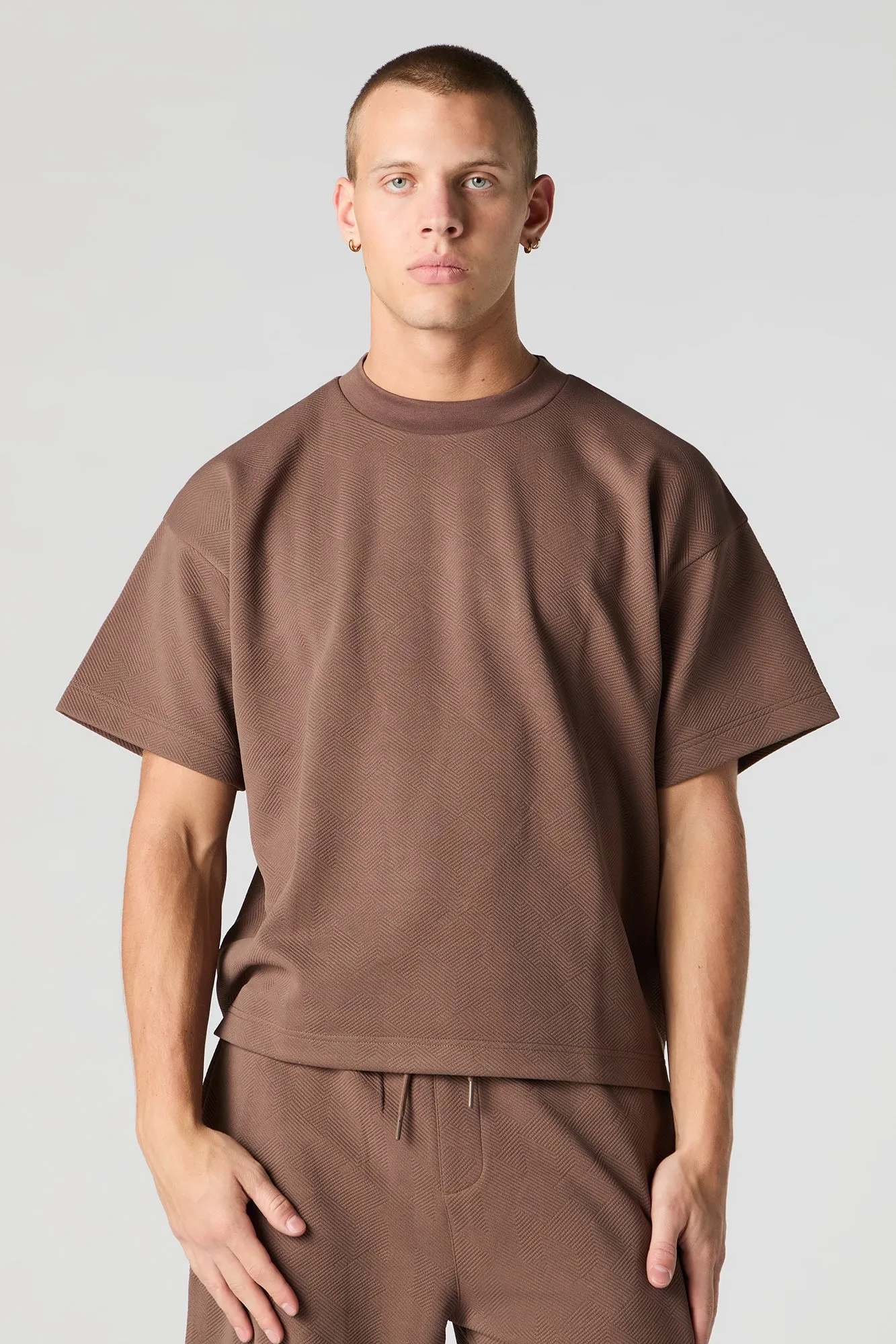 Textured Boxy T-Shirt sold by Urban Planet
