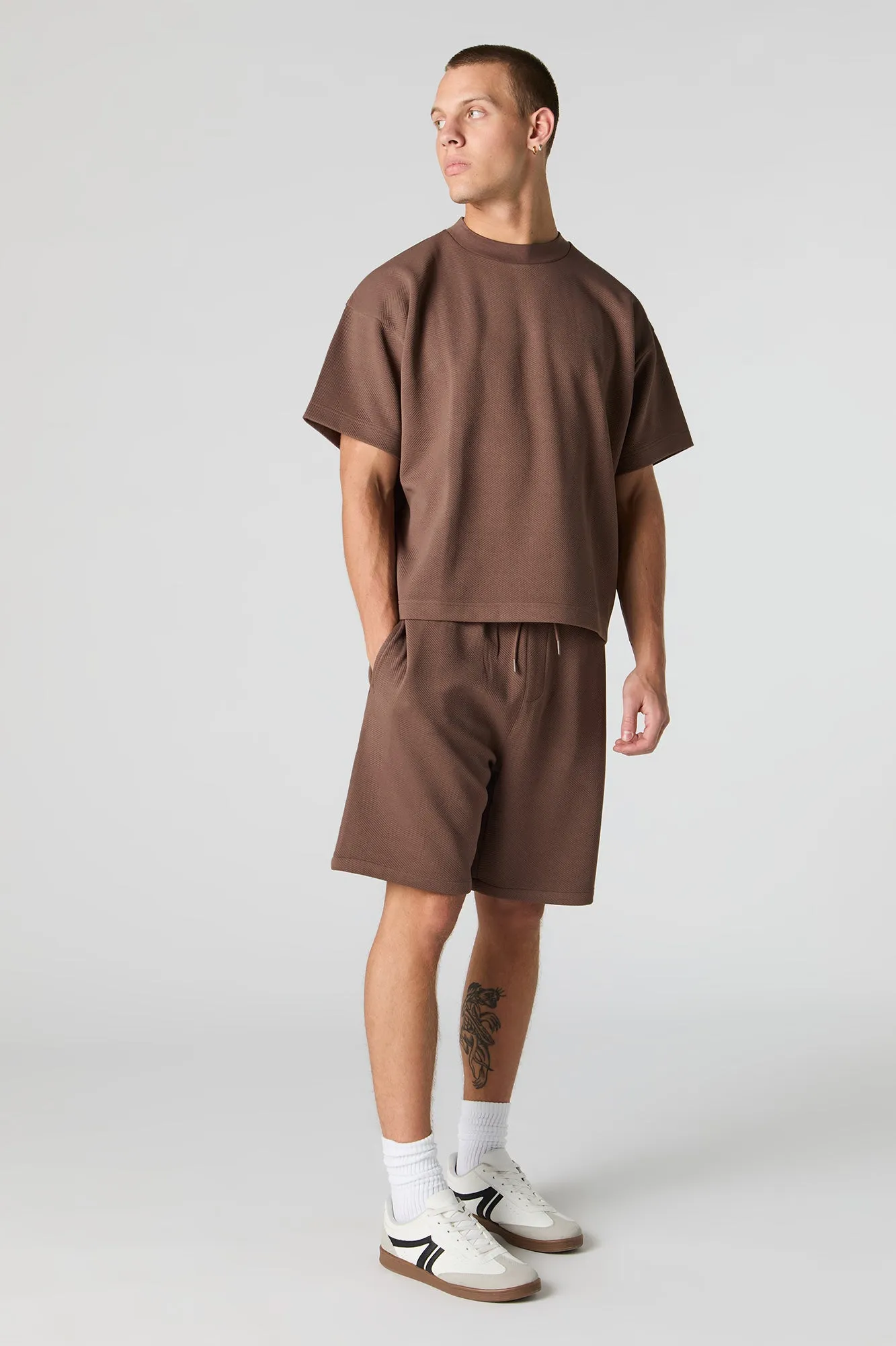 Textured Boxy T-Shirt sold by Urban Planet product image thumbnail 3