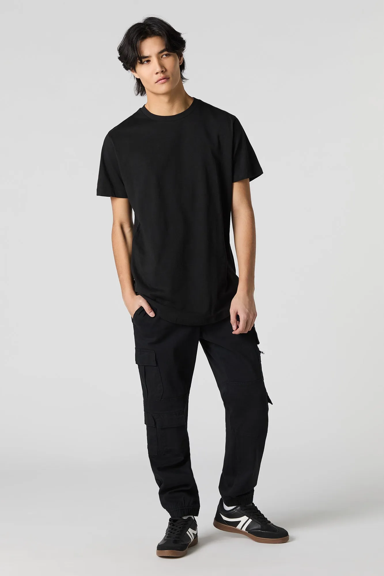 Jogger cargo avec poches multiples à fermeture à glissière sold by Urban Planet product image thumbnail 5