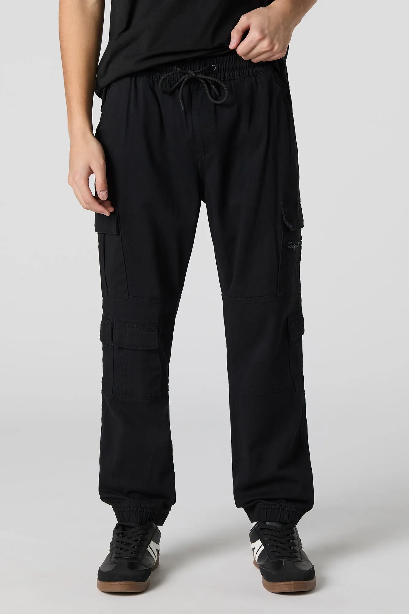 Jogger cargo avec poches multiples à fermeture à glissière sold by Urban Planet product image thumbnail 4