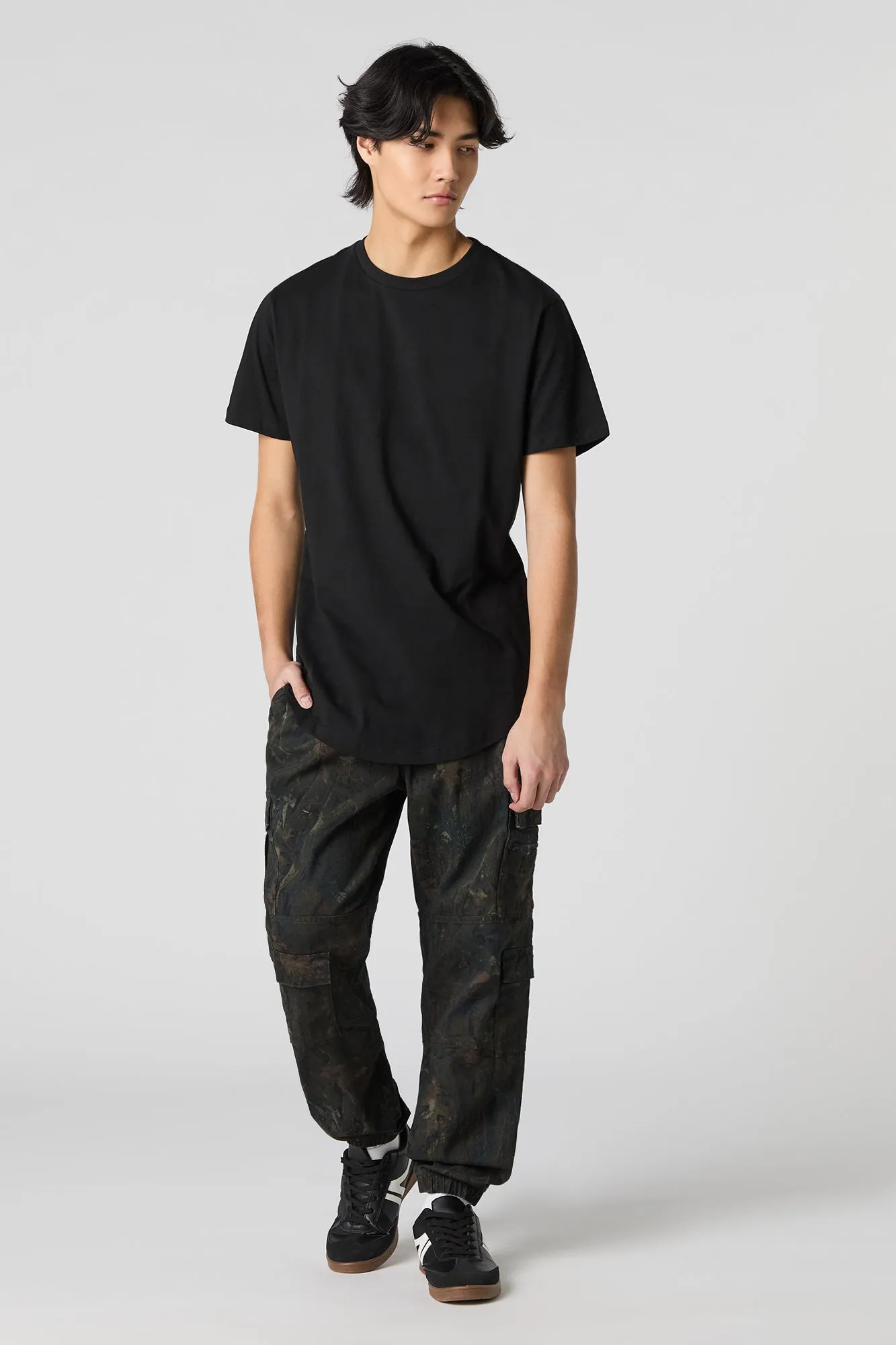 Jogger cargo avec poches multiples à fermeture à glissière sold by Urban Planet product image thumbnail 2