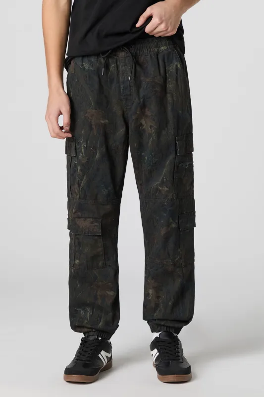 Jogger cargo avec poches multiples à fermeture à glissière sold by Urban Planet