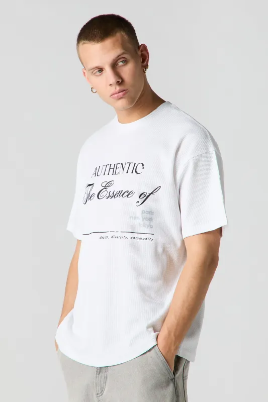 Authentic Graphic Textured T-Shirt sold by Urban Planet