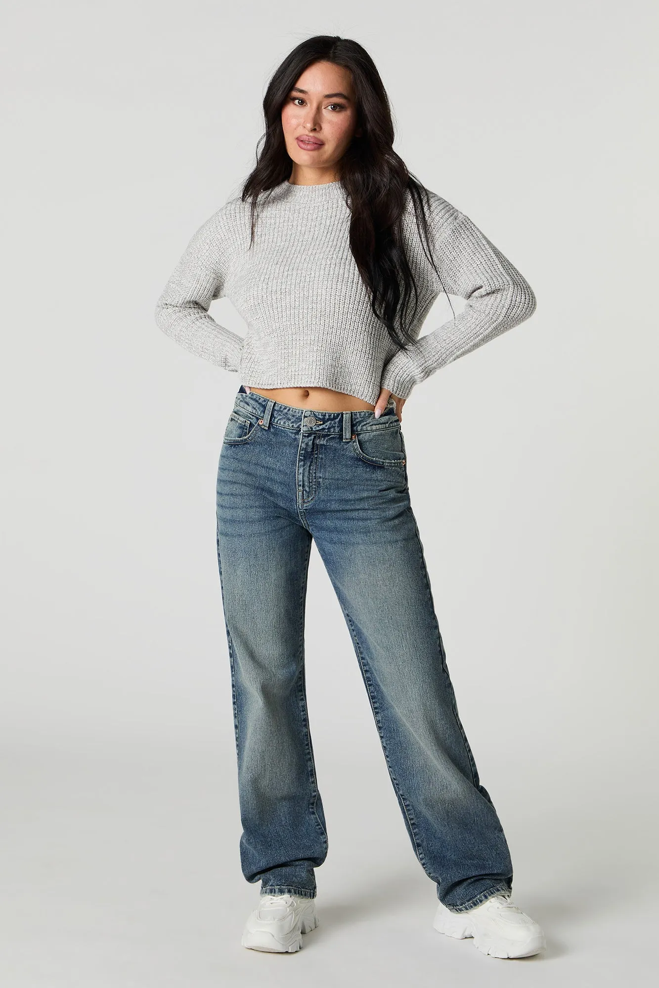 Low Rise Straight Vintage Dark Jean sold by Urban Planet