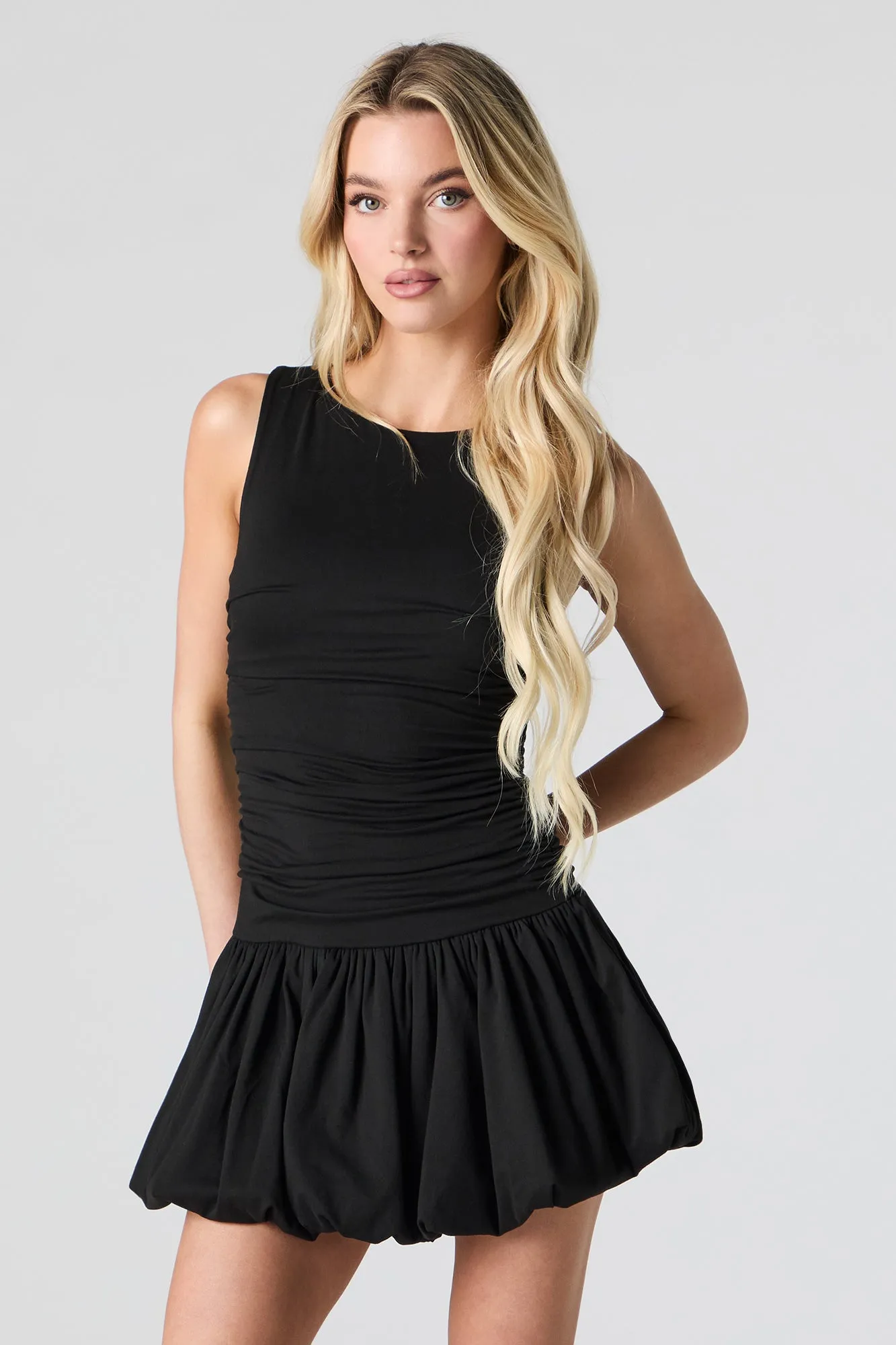 Minirobe à ourlet tulipe ruchée sold by Urban Planet product image thumbnail 4