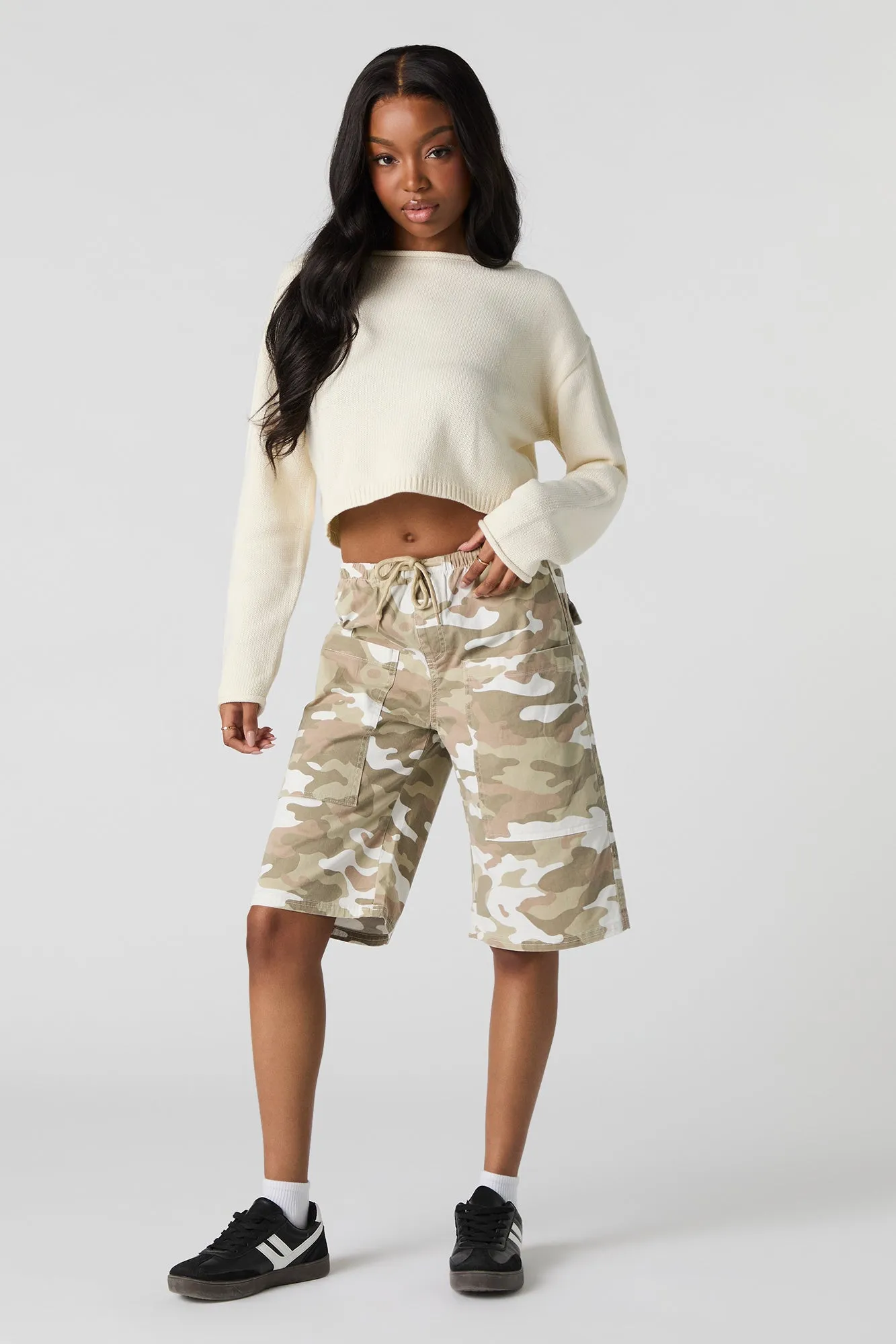 Bermuda cargo à taille coulissante sold by Urban Planet product image thumbnail 4