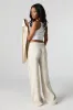 Pantalon à jambe droite en mélange de lin sold by Urban Planet