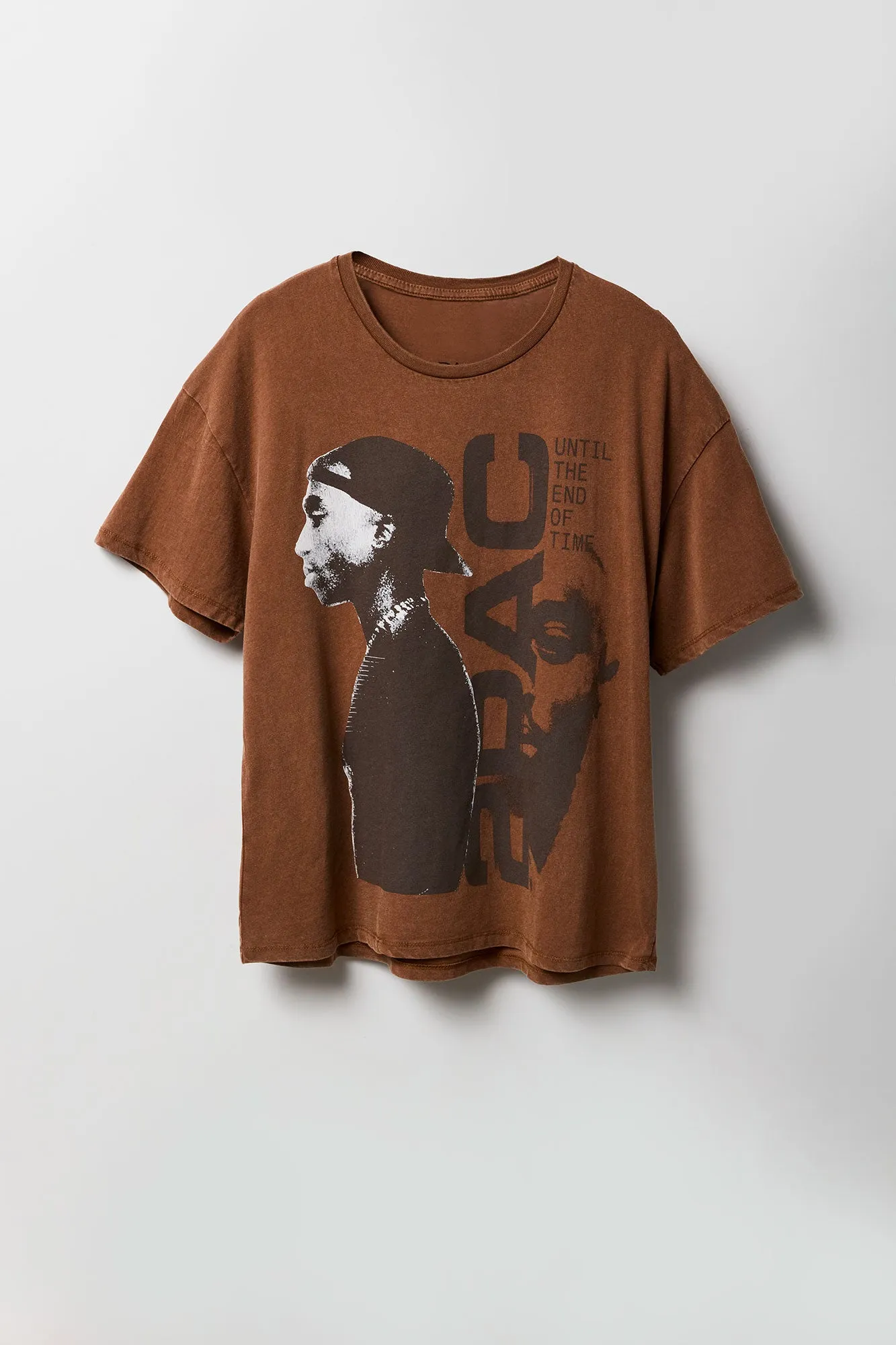 T-shirt coupe garçonne à imprimé Tupac End of Time sold by Urban Planet