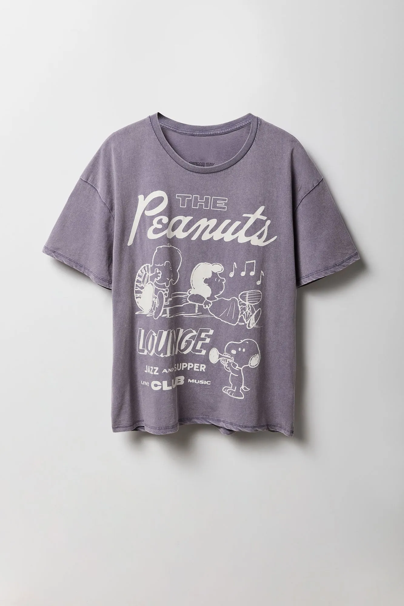 The Peanuts Lounge Graphic Boyfriend T-Shirt sold by Urban Planet