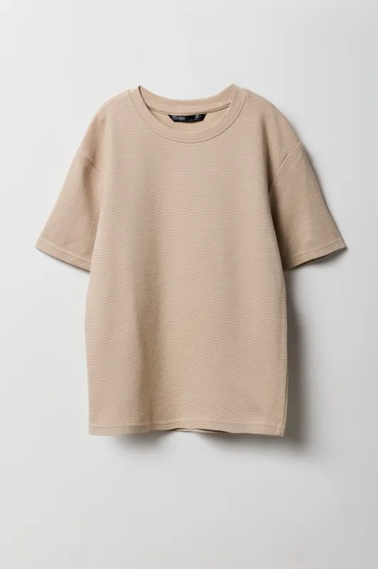 Boys Textured T-Shirt sold by Urban Planet