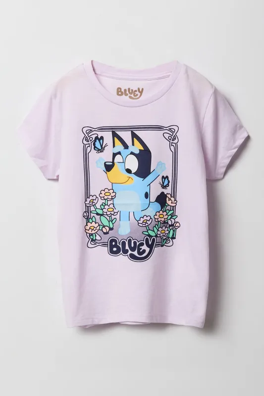 T-shirt à imprimé Bluey Flowers pour filles sold by Urban Planet
