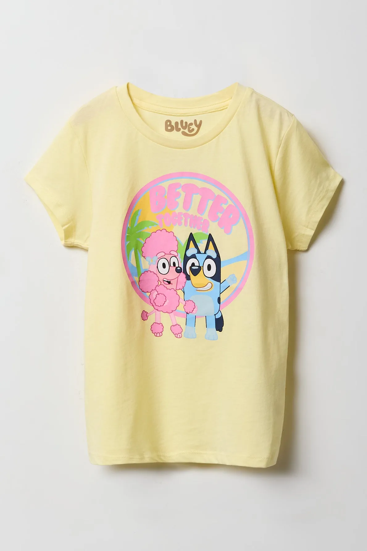 T-shirt à imprimé Bluey Better Together pour filles sold by Urban Planet