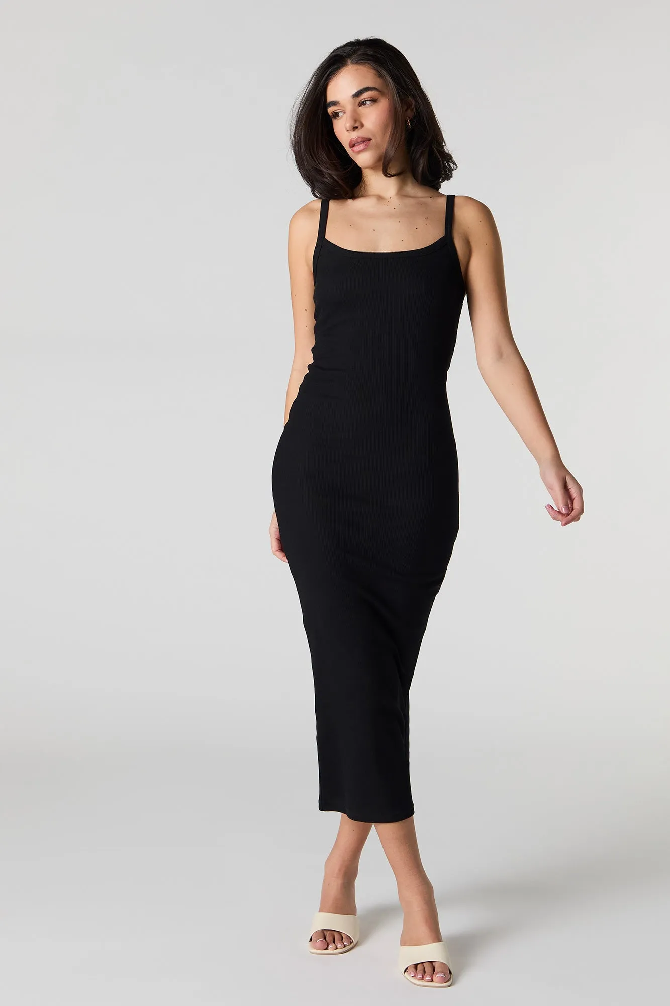 Ribbed Bodycon Midi Dress sold by Urban Planet product image thumbnail 4