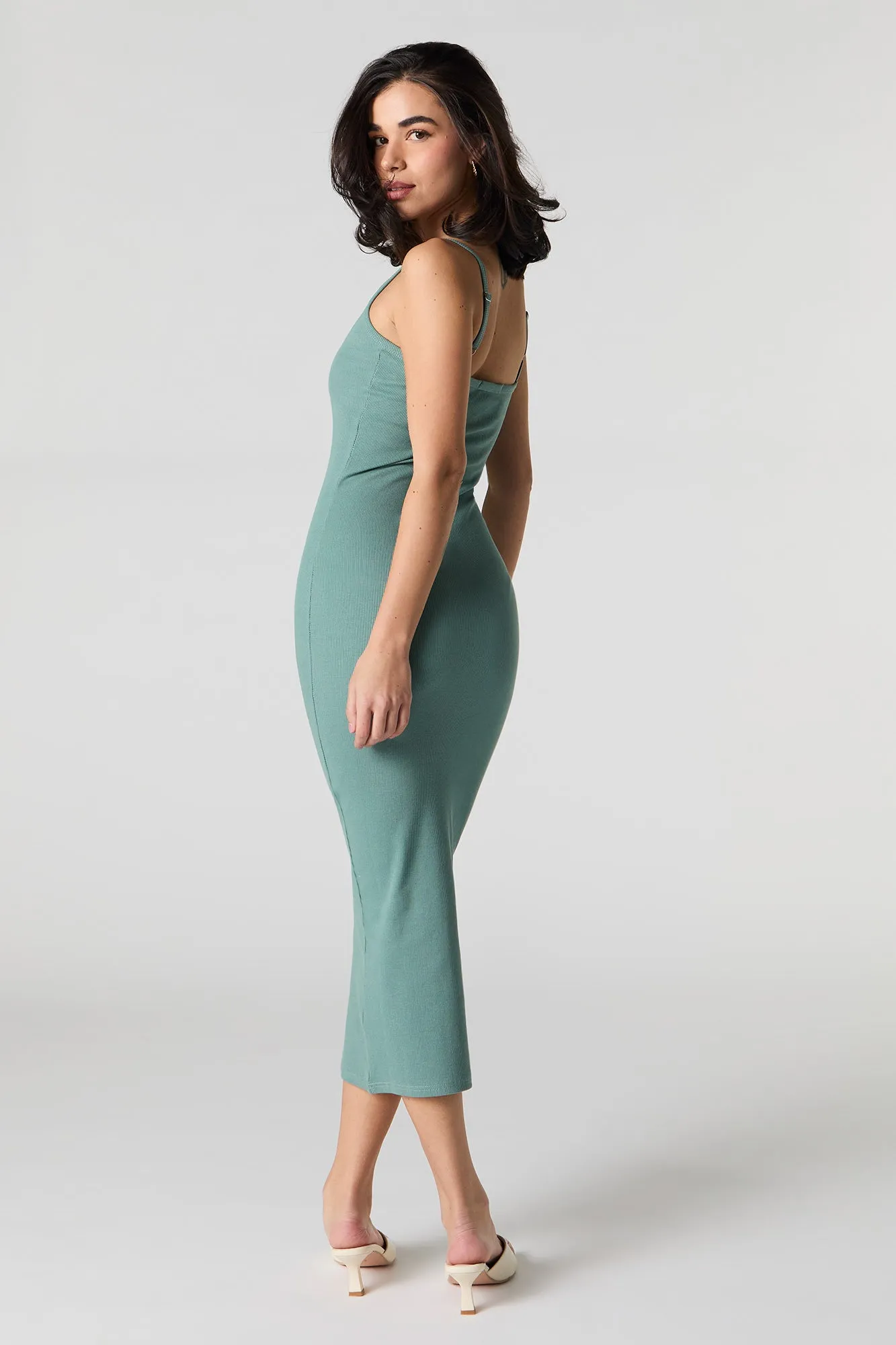 Ribbed Bodycon Midi Dress sold by Urban Planet product image thumbnail 3