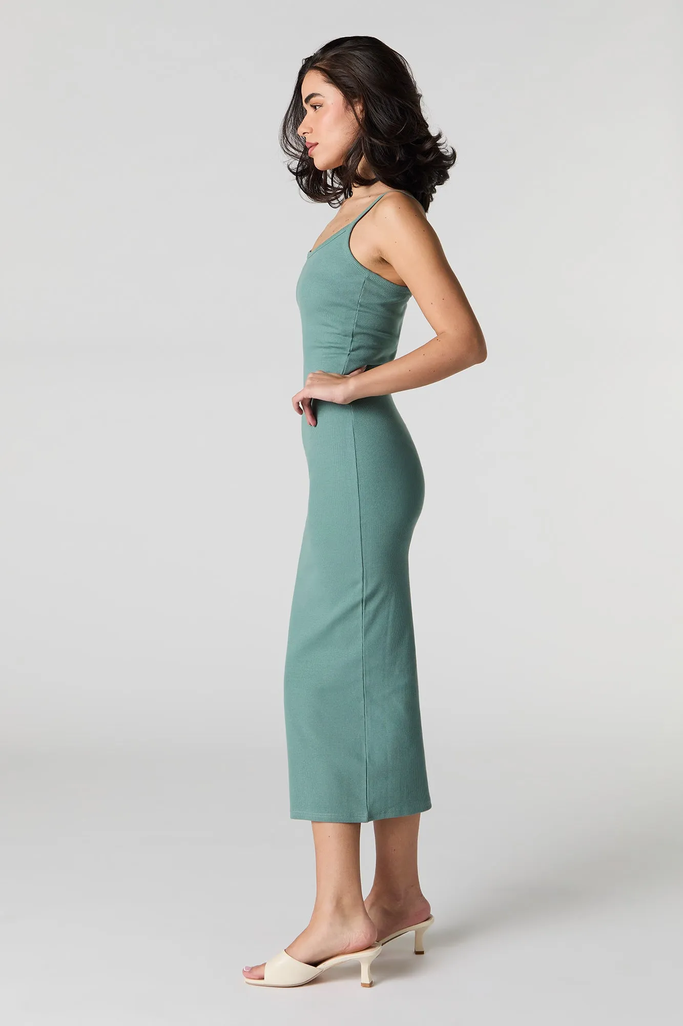 Ribbed Bodycon Midi Dress sold by Urban Planet product image thumbnail 2
