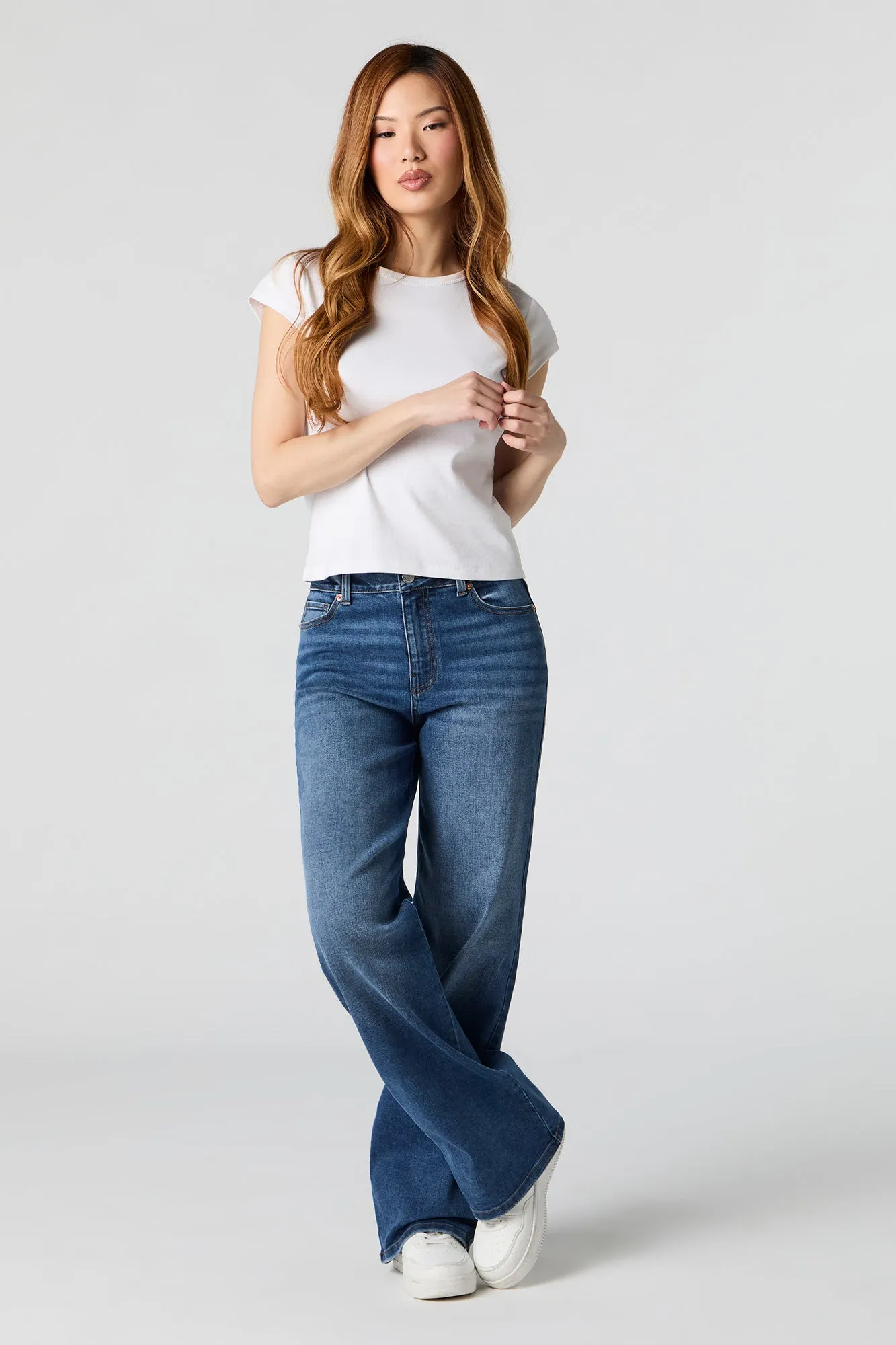 Stretch Baggy Dark Jean sold by Urban Planet