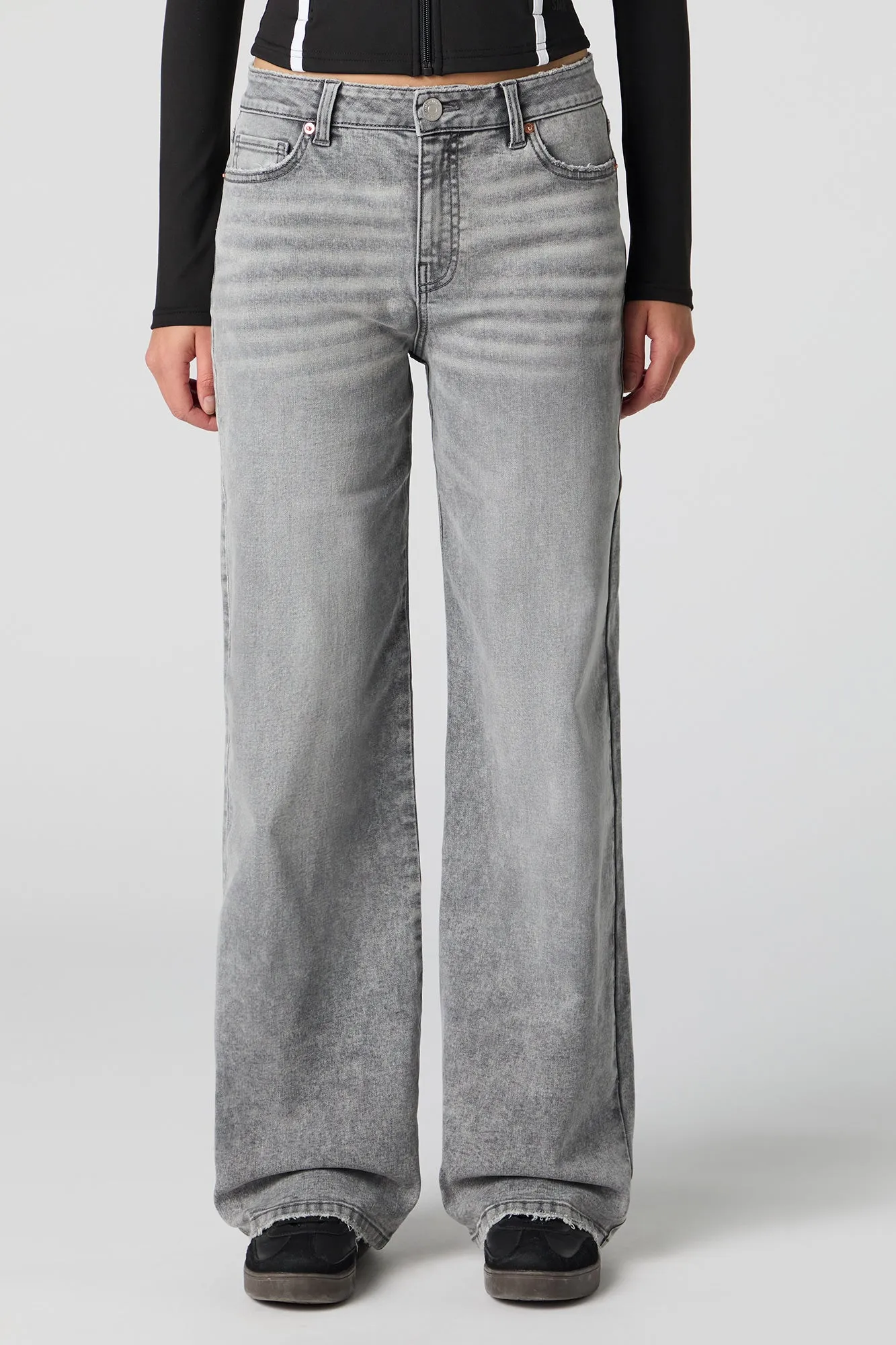 Stretch Baggy Grey Jean sold by Urban Planet product image thumbnail 2