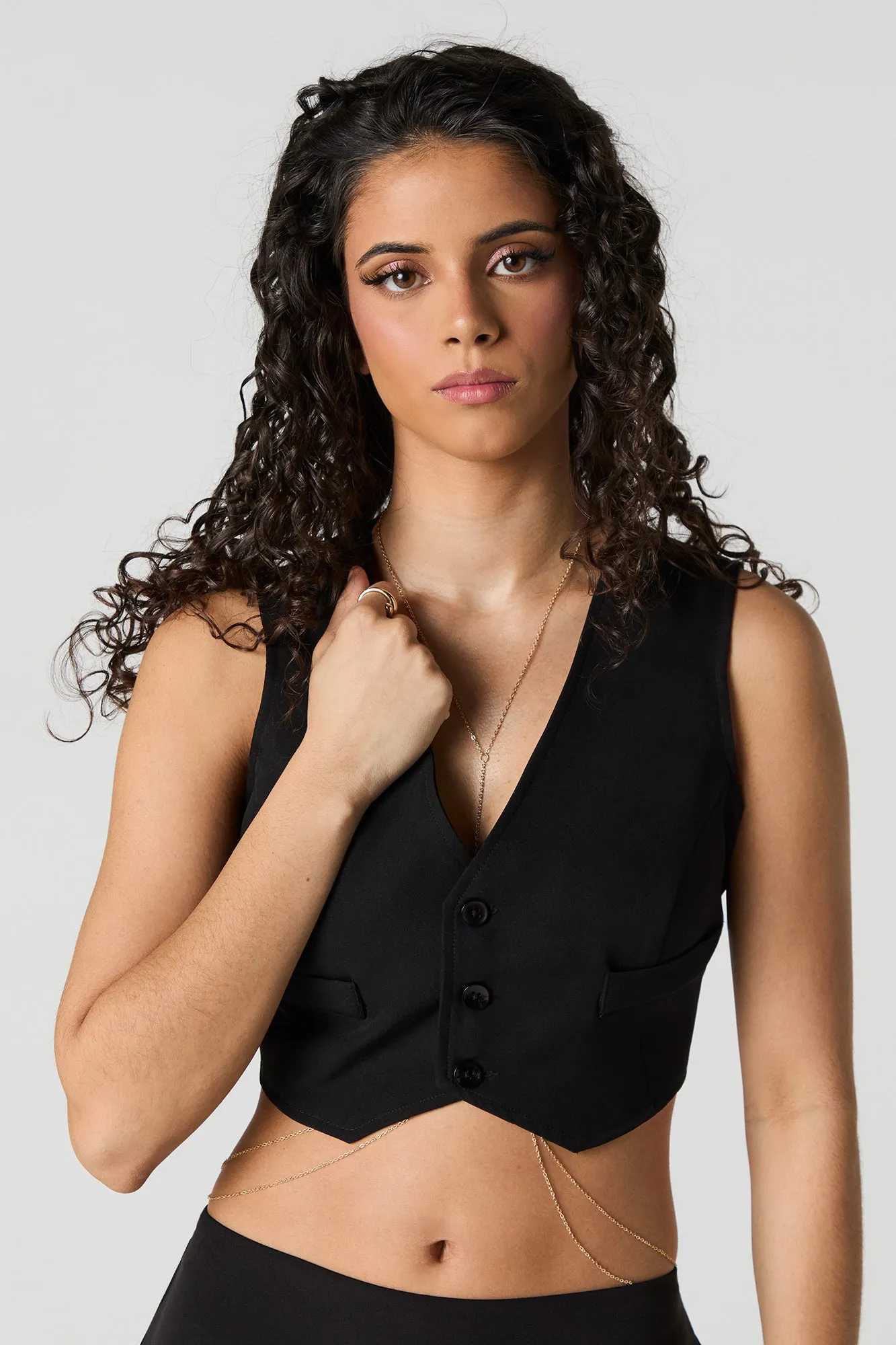 Cropped Vest sold by Urban Planet product image thumbnail 4