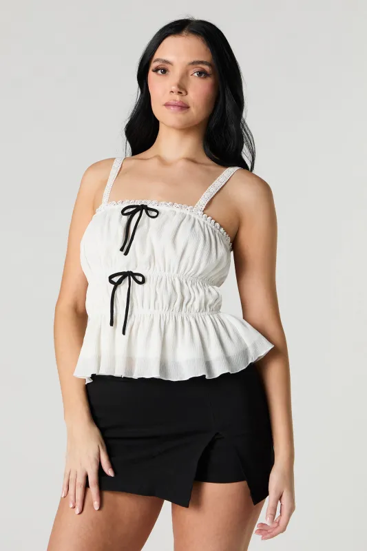 Bow Cinched Tank sold by Urban Planet