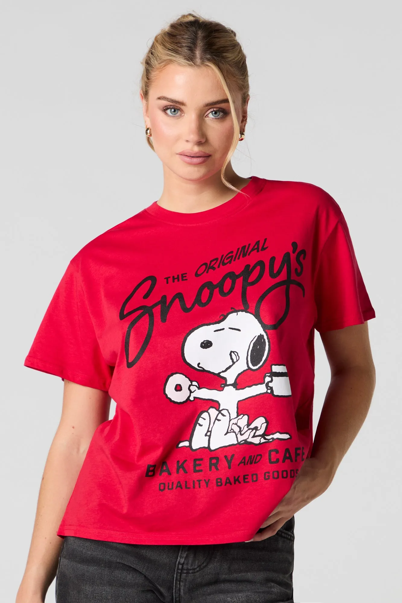 T-shirt coupe garçonne à imprimé Snoopy sold by Urban Planet