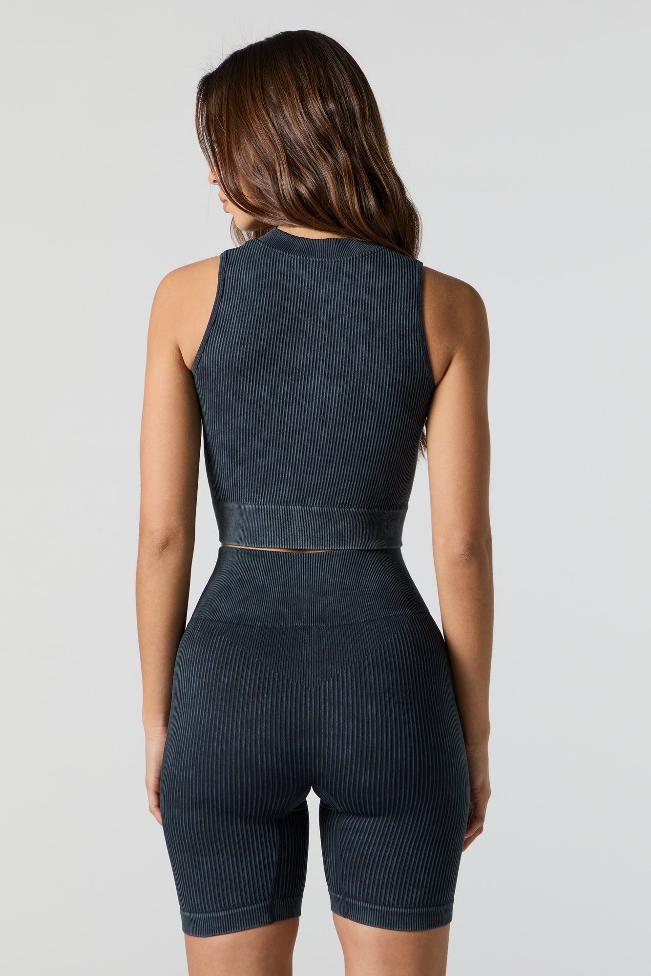 Débardeur Sommer Ray côtelé délavé sans couture avec fermeture à glissière sold by Urban Planet product image thumbnail 3