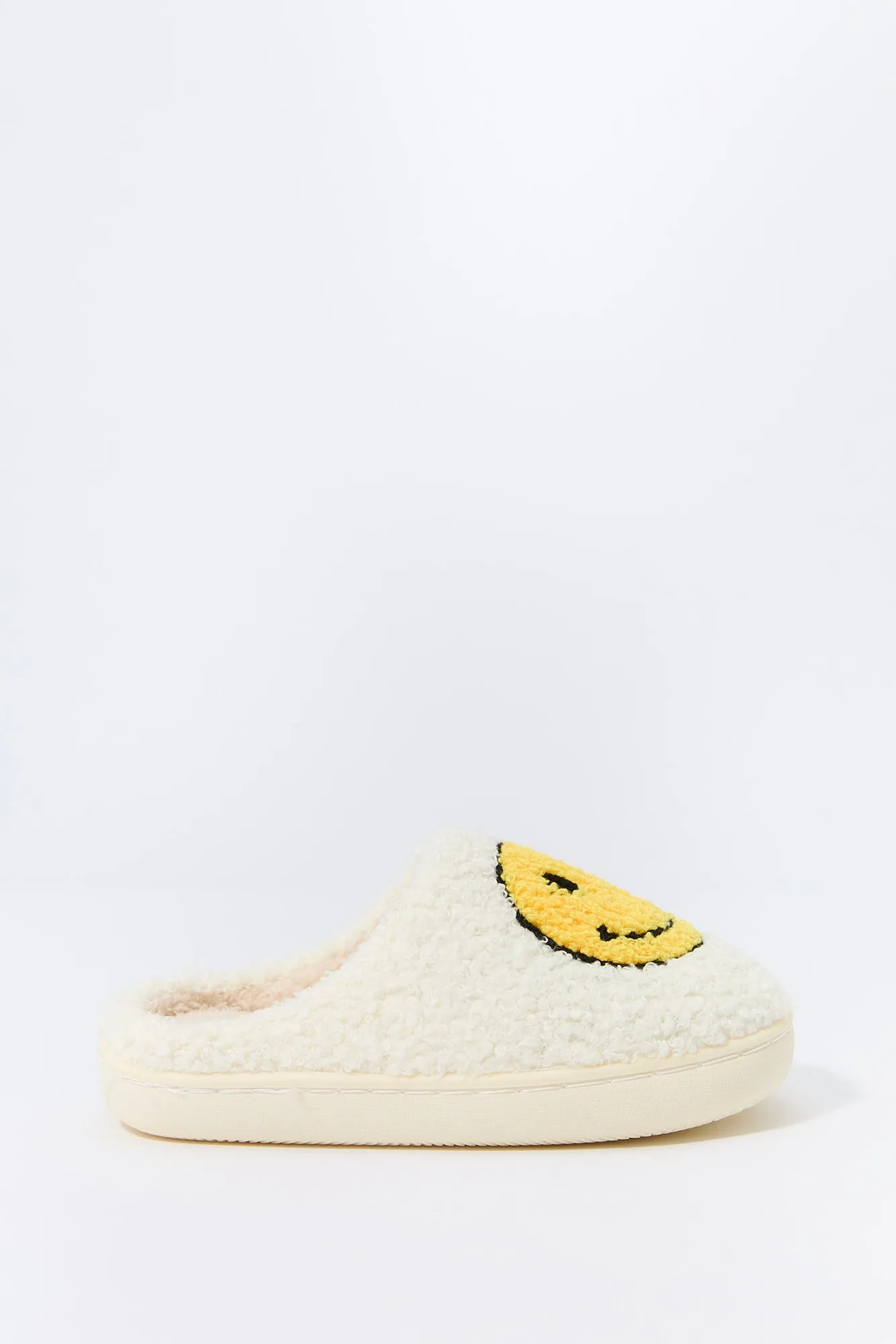 Girls Happy Face Faux-Fur Slipper sold by Urban Planet product image thumbnail 2