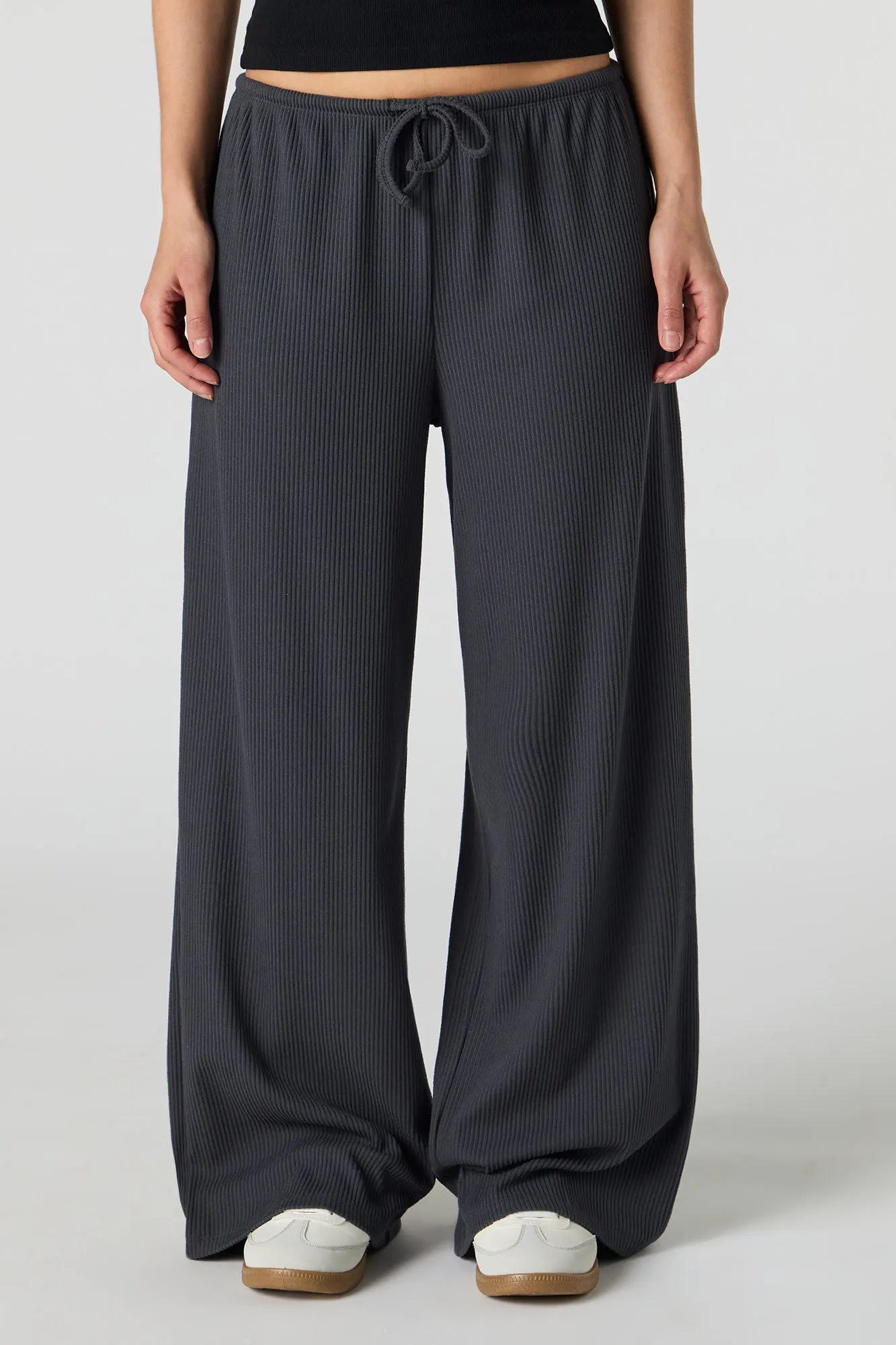 Soft Ribbed Wide Leg Pant sold by Urban Planet product image thumbnail 2