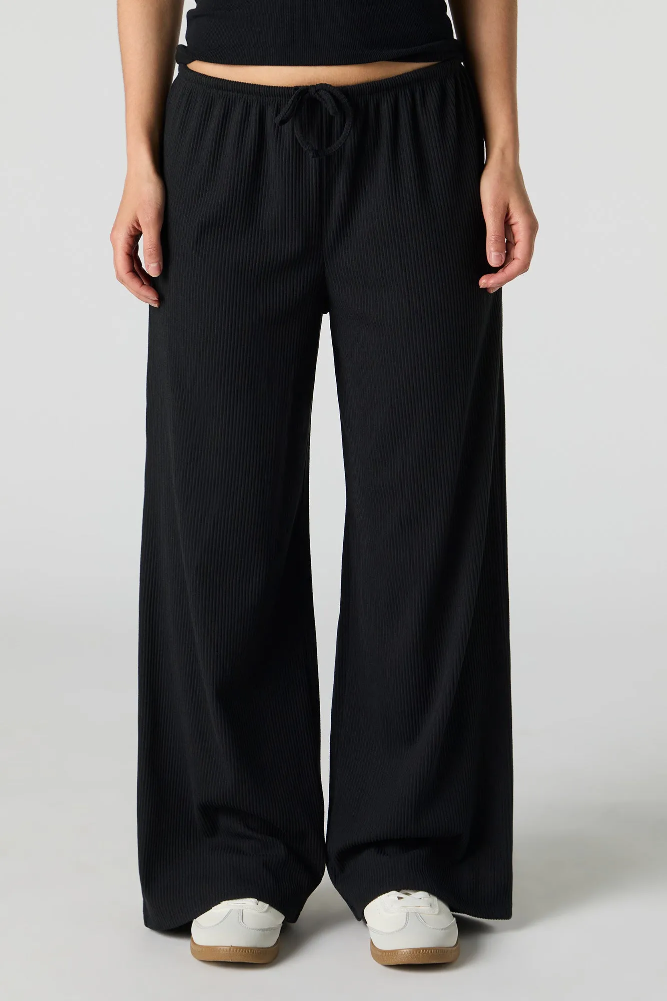 Soft Ribbed Wide Leg Pant sold by Urban Planet product image thumbnail 5