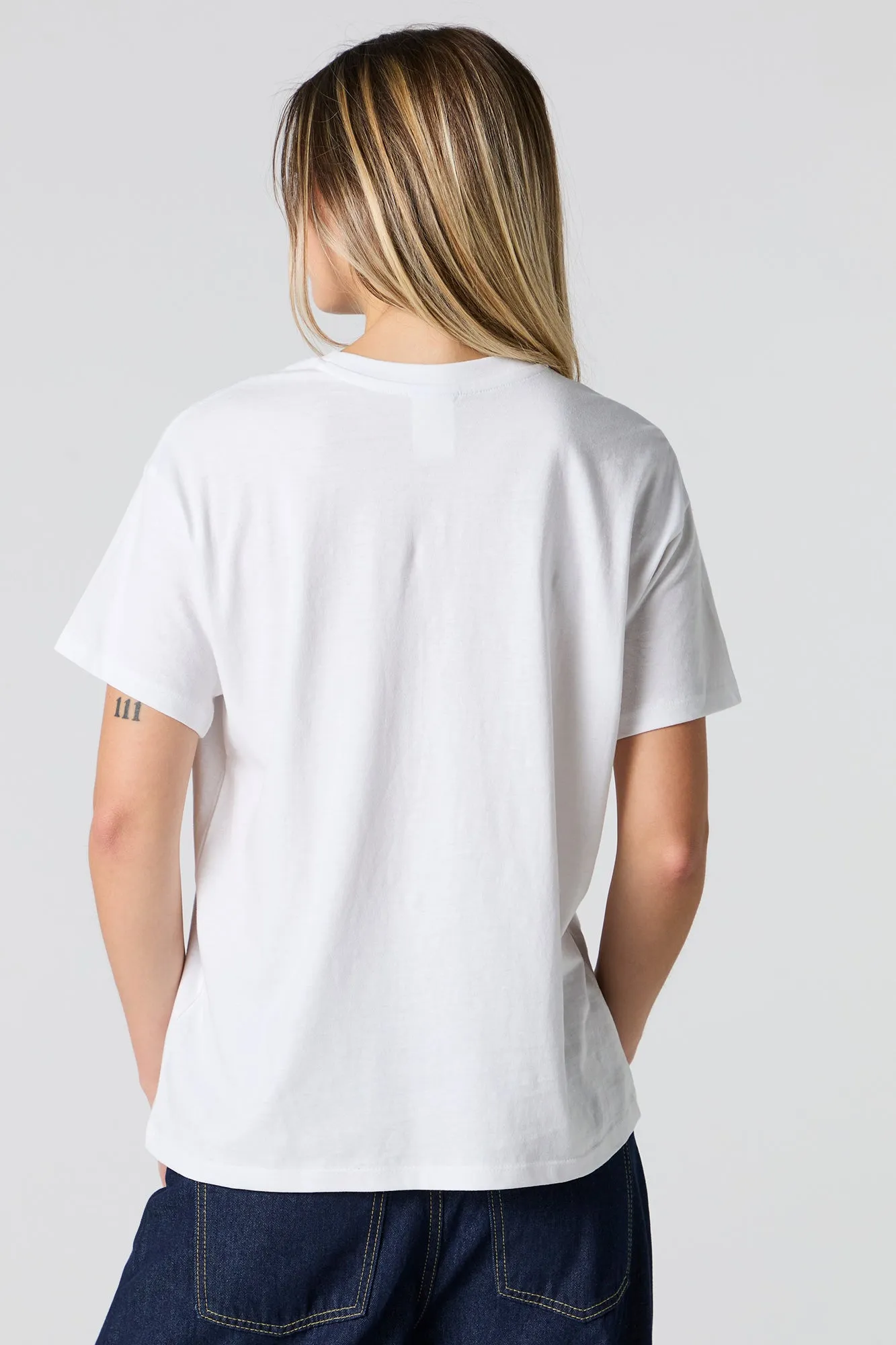 T-shirt coupe garçonne à imprimé Paris Floral sold by Urban Planet product image thumbnail 3