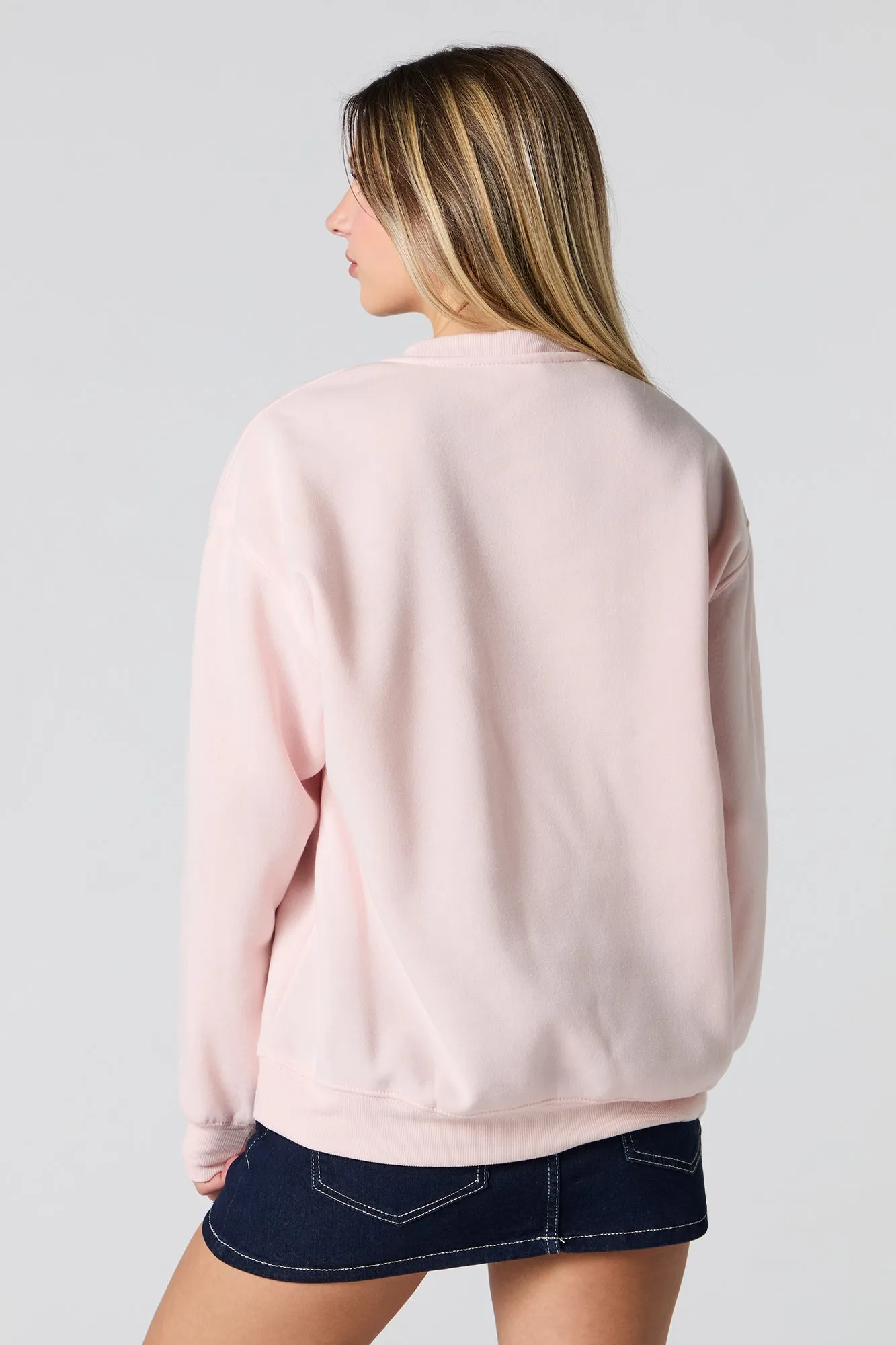 Hibiscus Graphic Fleece Sweatshirt sold by Urban Planet product image thumbnail 3