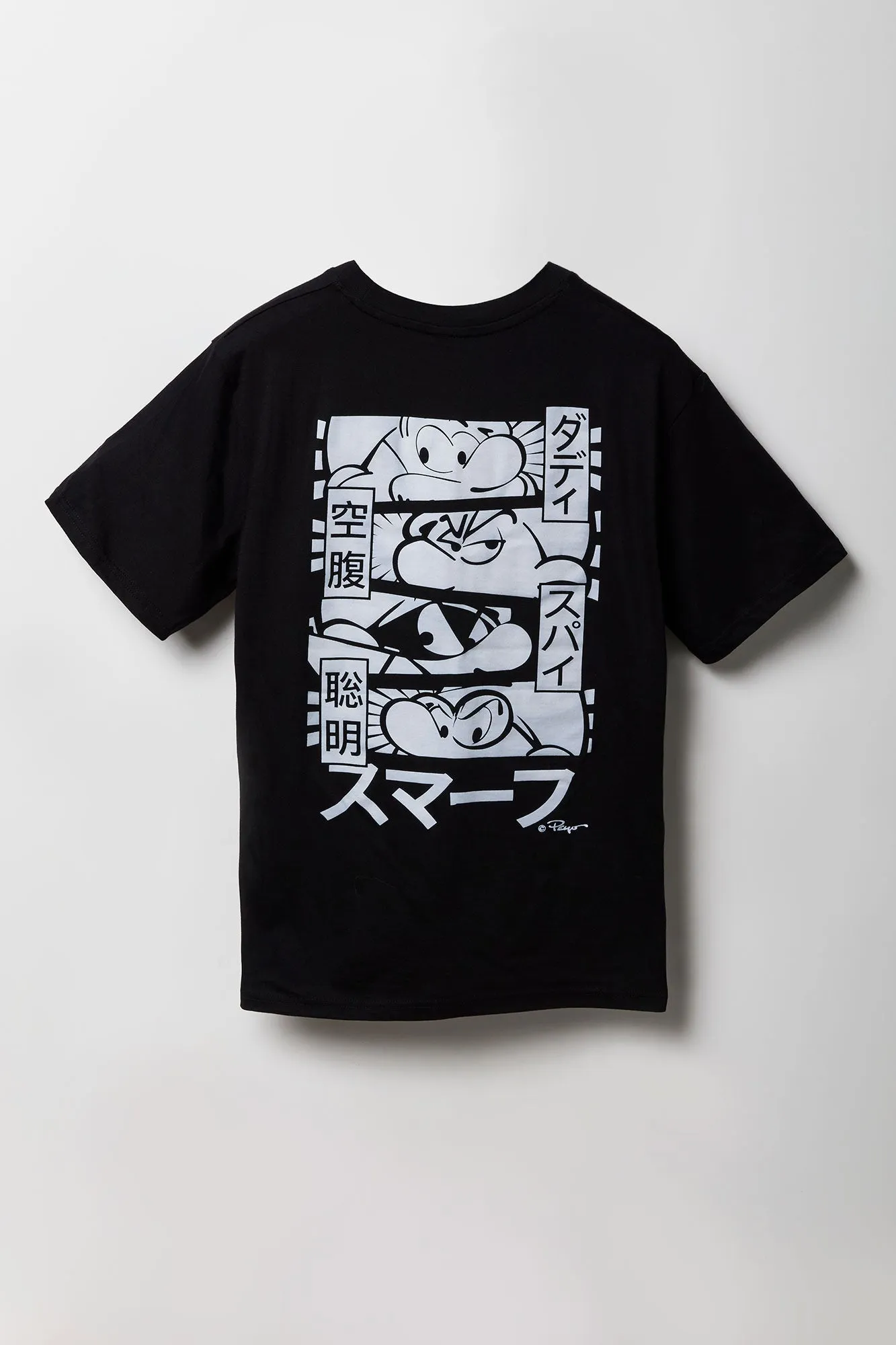 Smurf Cartoon Graphic Boyfriend T-Shirt sold by Urban Planet