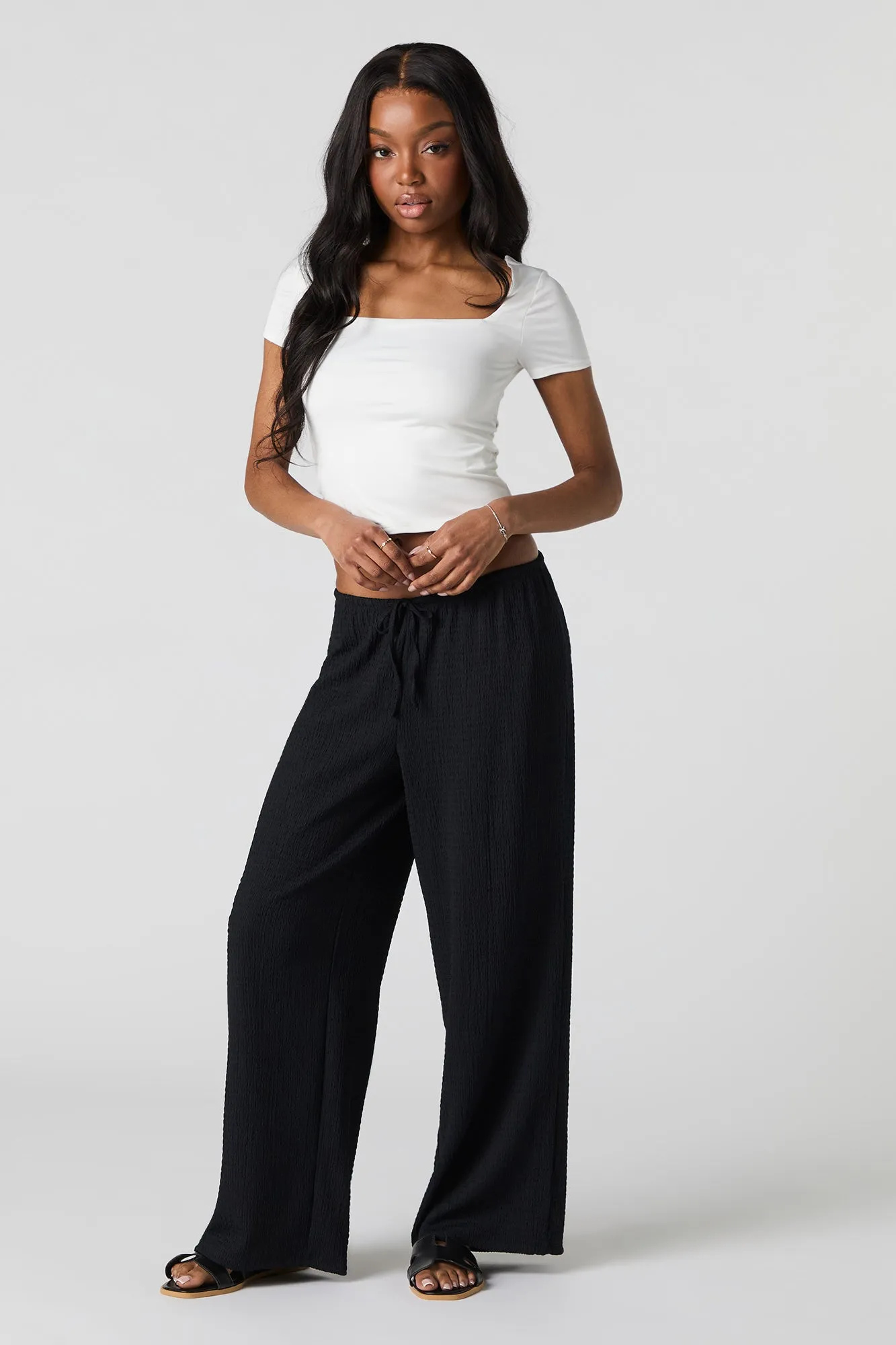 Textured Drawstring Pant sold by Urban Planet product image thumbnail 4