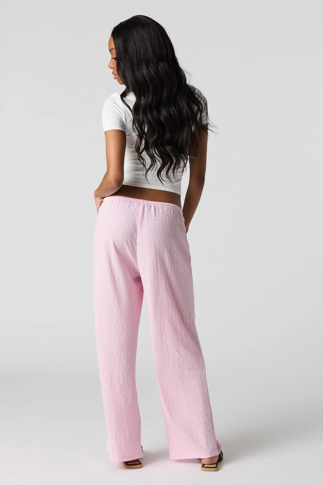 Pantalon texturé à taille coulissante sold by Urban Planet product image thumbnail 3