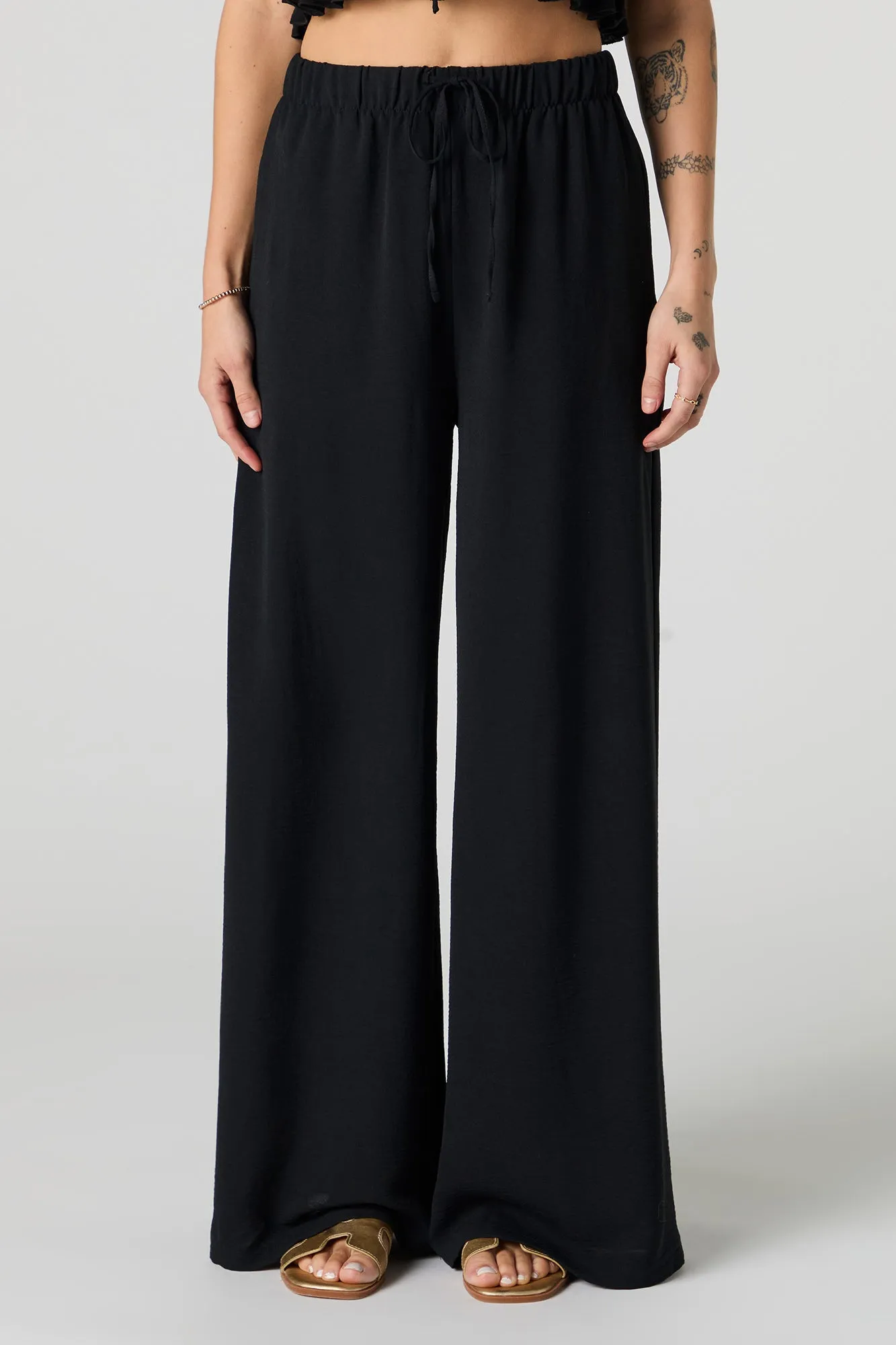 Pantalon fluide à taille coulissante sold by Urban Planet product image thumbnail 5