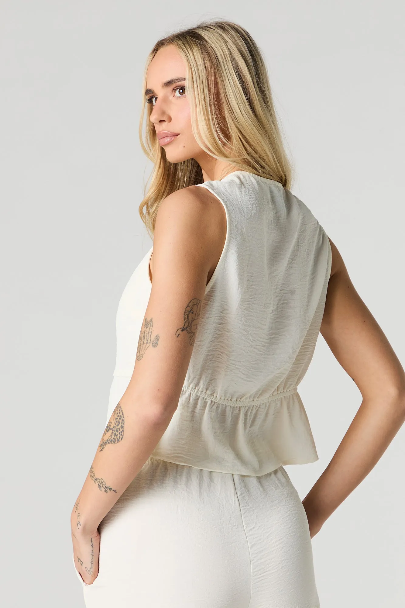 Tie Front Vest Tank sold by Urban Planet product image thumbnail 2