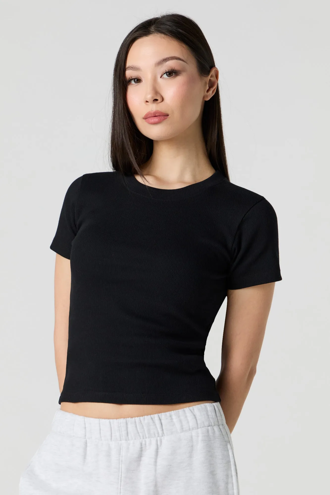 Ribbed T-Shirt sold by Urban Planet product image thumbnail 4