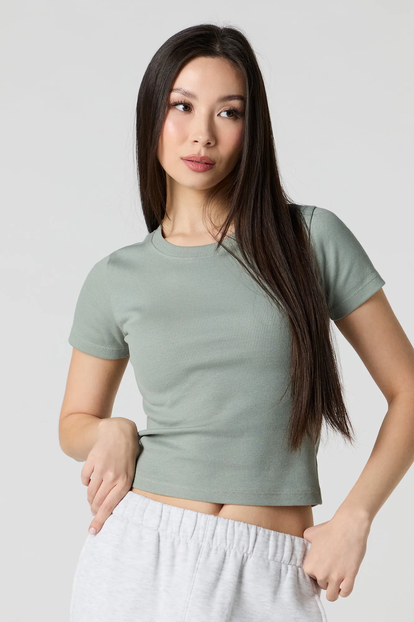 Ribbed T-Shirt sold by Urban Planet