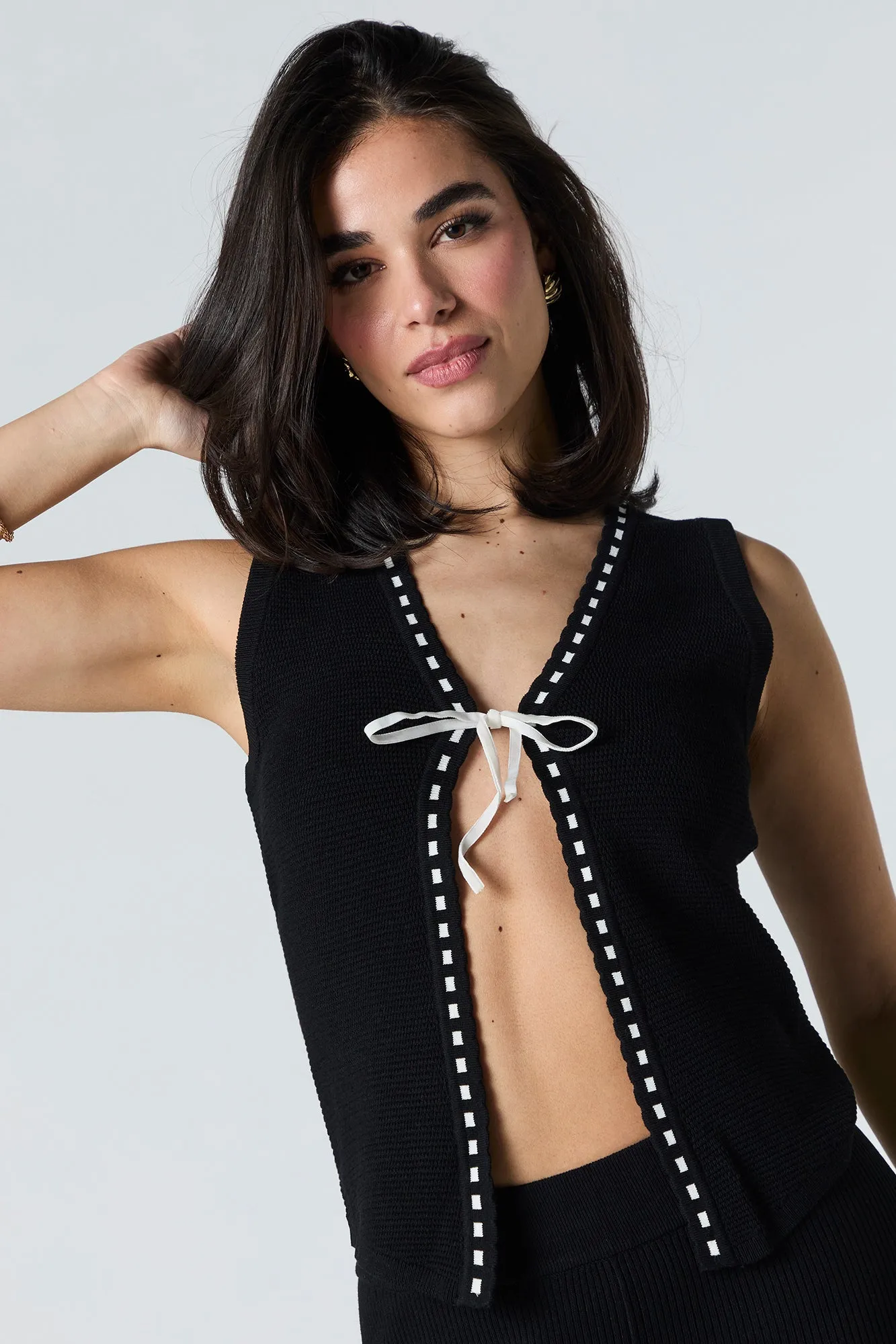 Veste ouverte en tricot sold by Urban Planet product image thumbnail 2