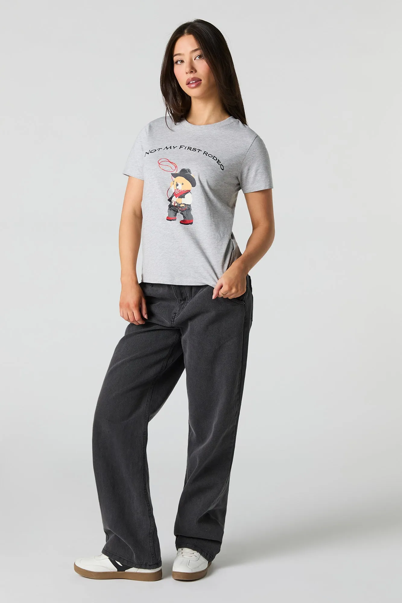 Not My First Rodeo Embroidered Graphic T-Shirt sold by Urban Planet product image thumbnail 2