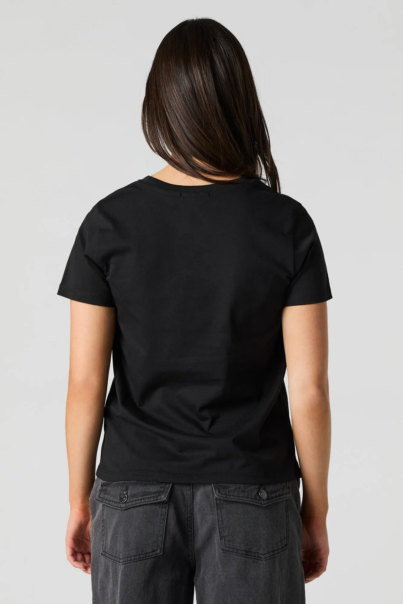 T-shirt à imprimé Eternally Yours avec pierres du Rhin sold by Urban Planet product image thumbnail 3