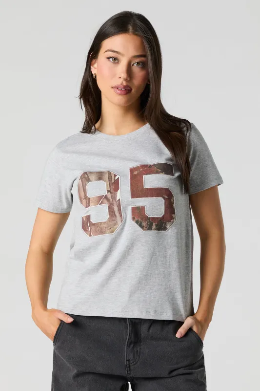 T-shirt avec motif brodé 95 en sergé sold by Urban Planet