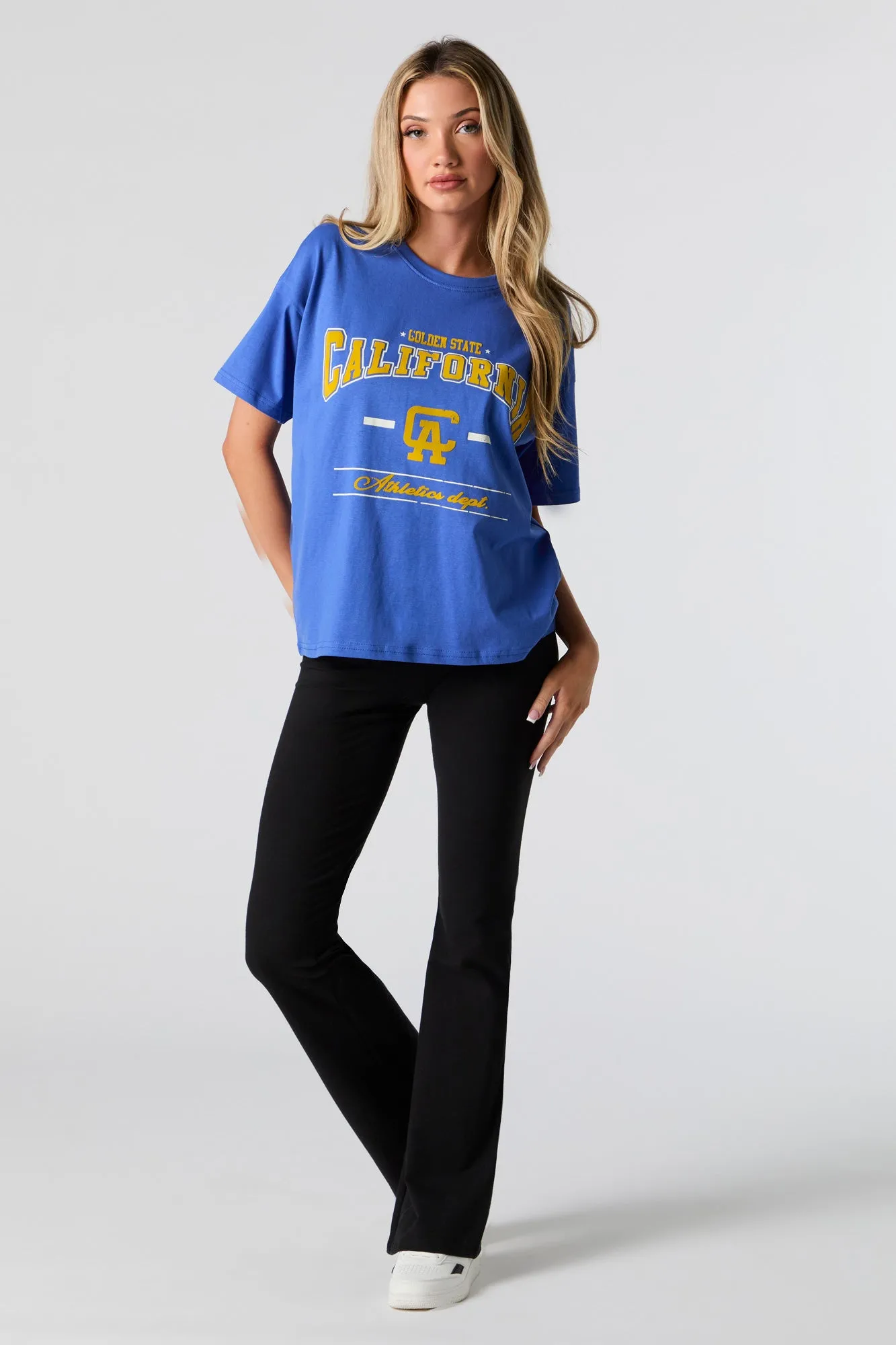 California Flock Print T-Shirt sold by Urban Planet product image thumbnail 3