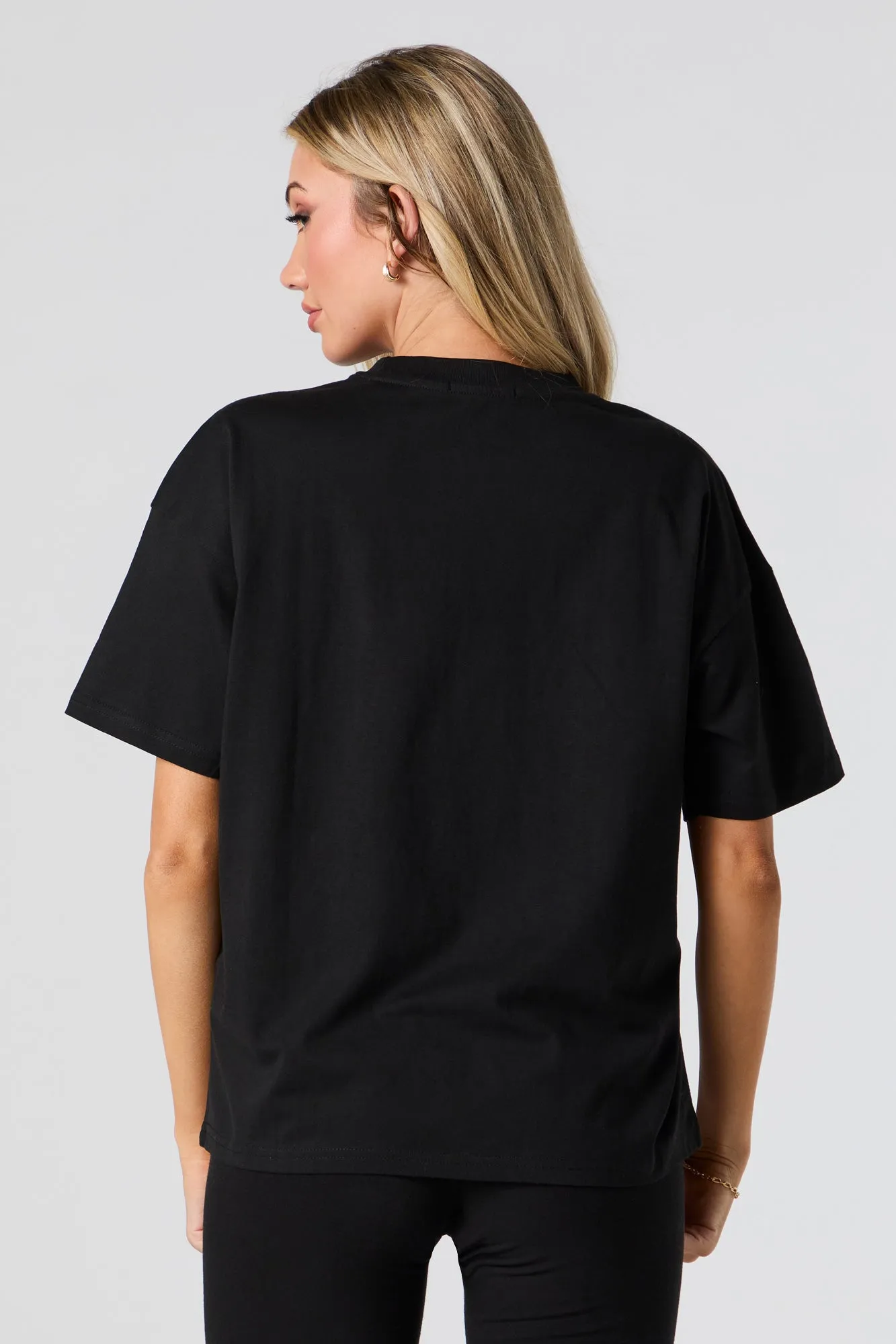 Heavenly Embroidered Graphic T-Shirt sold by Urban Planet product image thumbnail 3