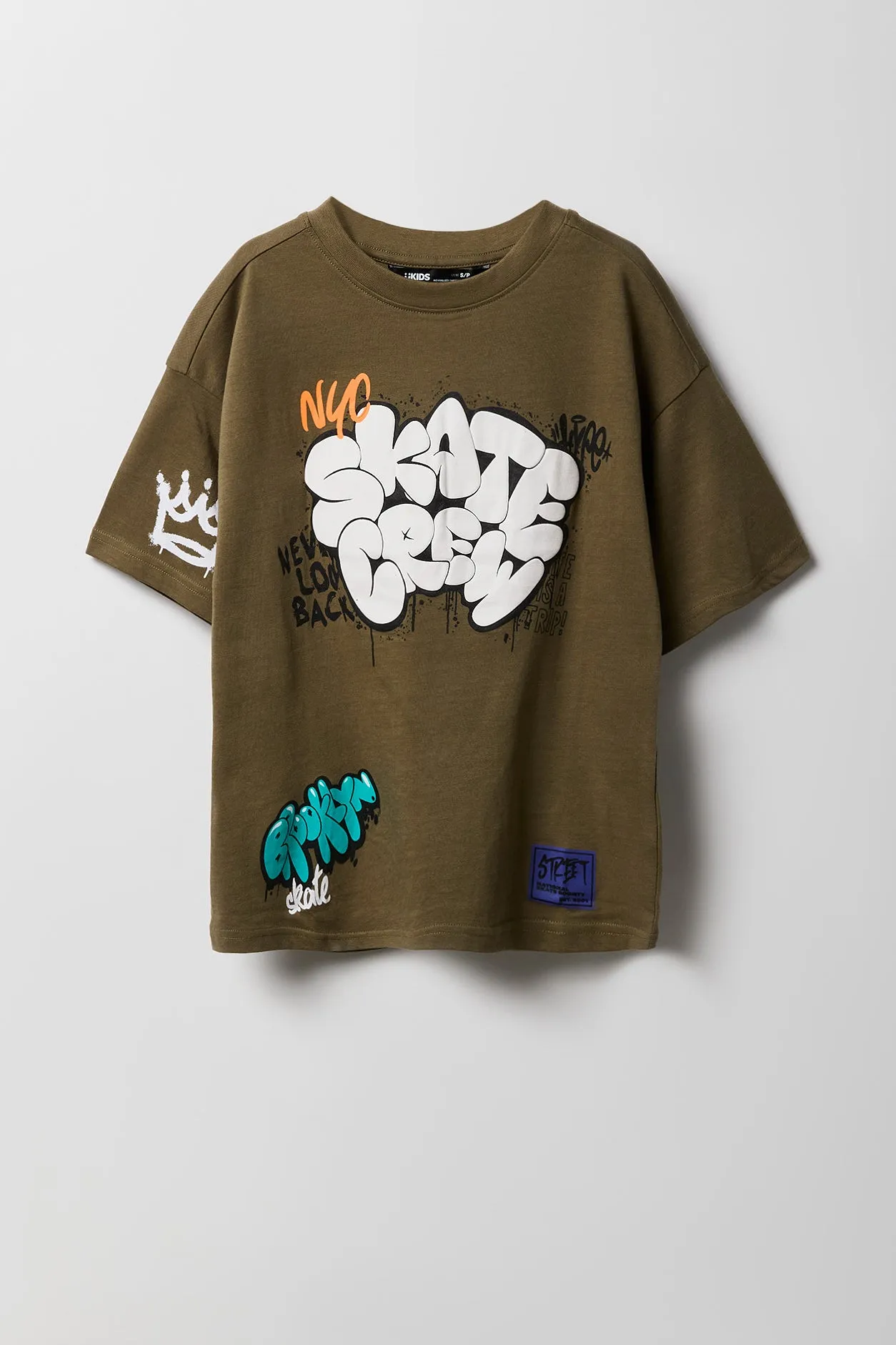 T-shirt à imprimé Skate Crew pour garçon sold by Urban Planet